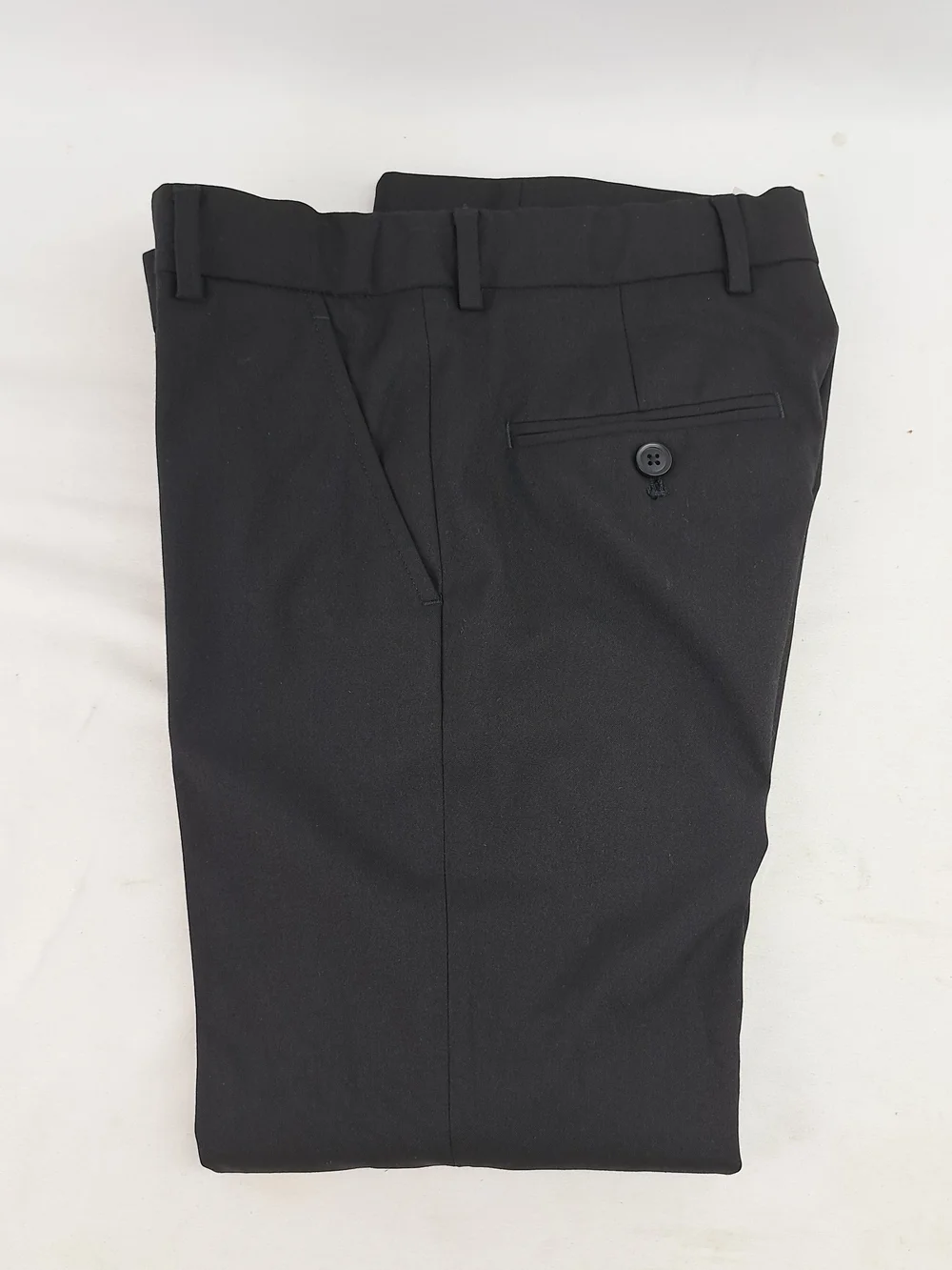 Black Boys Dress Pants Elastic Waist Pull On Formal Slacks Pants Size 8 Regular